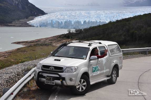 A Fiona também conheceu o glaciar Perito Moreno, no parque Nacional Los Glaciares, região de El Calafate, no sul da Argentina